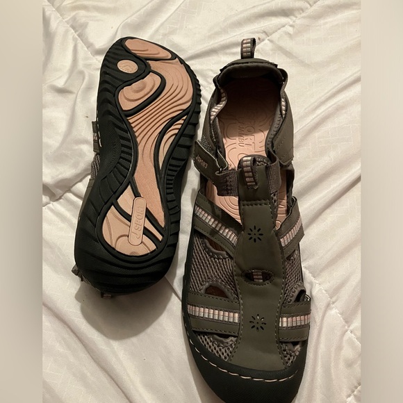 J Sport by Jambu grey pink Size 11 hiking active sandals NWOT - Picture 3 of 6